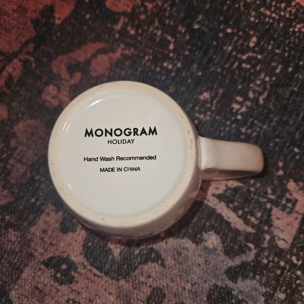 Monogram Holiday Mug - Picture 2 of 3